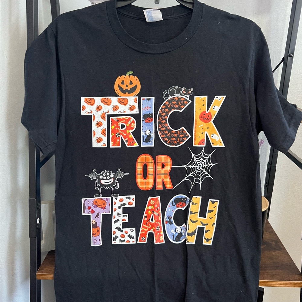 🎃Halloween Teacher shirt “Teach or Trick”🎃 - Picture 2 of 5
